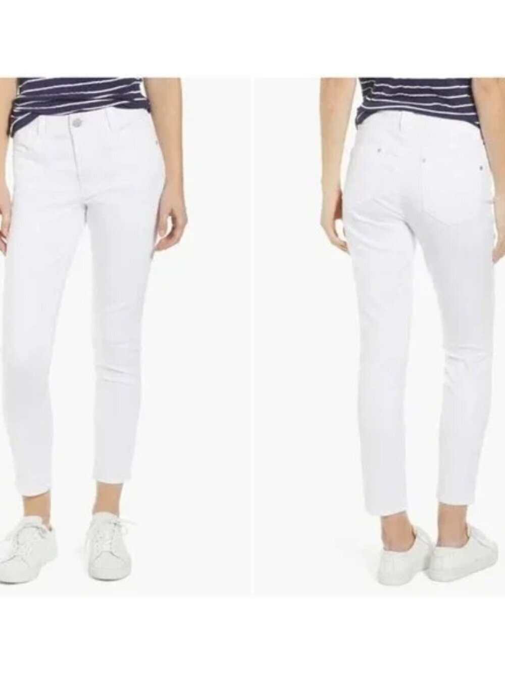 Wit & Wisdom 'Ab'Solution Ankle Skinny Skimmer Jeans Spring Classic Crisp 14